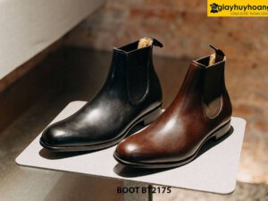 Giày da nam cổ cao đế khâu chỉ ChelseaBoot BT2175 004