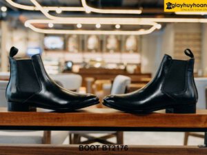 Giày da nam đế cao su cổ cao ChelseaBoot BT2176 004