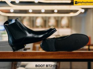 Giày da nam đế cao su cổ cao ChelseaBoot BT2176 002