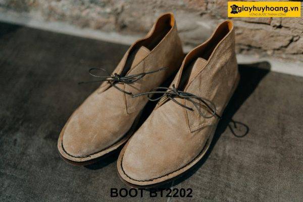 Giày da lộn nam thời trang mũi tròn Chukka Boot BT2202 004