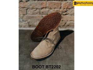 Giày da lộn nam thời trang mũi tròn Chukka Boot BT2202 003