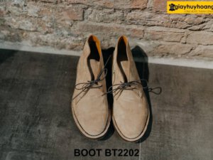 Giày da lộn nam thời trang mũi tròn Chukka Boot BT2202 001