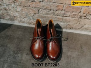 Giày da nam cổ lửng mũi tròn Chukka Boot BT2203 001