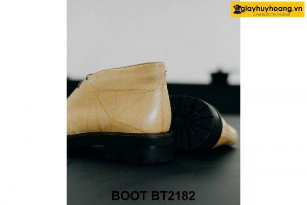 Giày da nam da vân cao cấp Chukka Boot BT2182 003