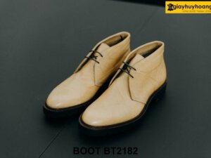 Giày da nam da vân cao cấp Chukka Boot BT2182 001