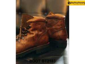 Giày da cổ cao nam boot buộc dây BT2183 003