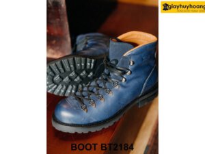 Giày da cổ cao nam màu xanh navy Boot BT2184 004