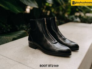 Giày da nam khóa kéo mặt trước Zip Boot BT2169 001