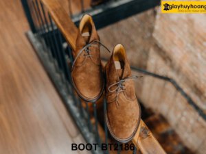 Giày da lộn nam cổ lửng Chukka Boot BT2186 002