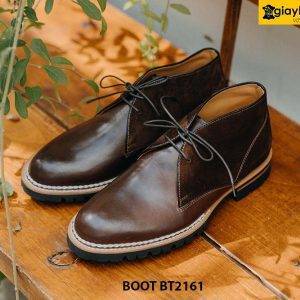 Giày da cổ lửng nam hàng hiệu Chukka Boot BT2161 001