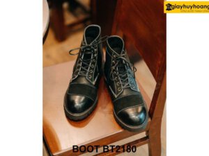 Giày da nam boot buộc dây đế khâu Goodyear BT2180 004