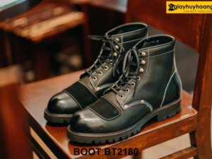 Giày da nam boot buộc dây đế khâu Goodyear BT2180 001