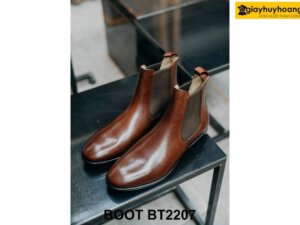 Giày da nam cổ cao da bê con thảo mộc Chelsea Boot BT2207 004