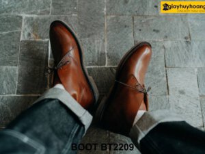 Giày da nam cổ lửng mũi tròn Chukka Boot BT2203 0012