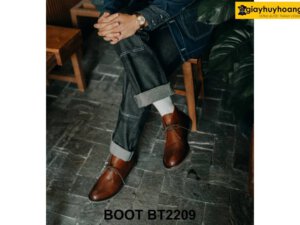 Giày da nam cổ lửng mũi tròn Chukka Boot BT2203 0014