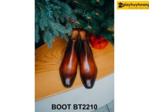 Giày da nam cổ cao chính hãng nam tính Chelsea Boot BT2210 001