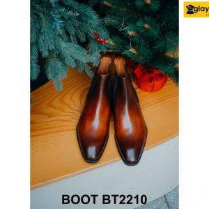 Giày da nam cổ cao chính hãng nam tính Chelsea Boot BT2210 001