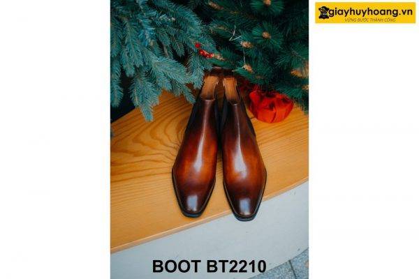 Giày da nam cổ cao chính hãng nam tính Chelsea Boot BT2210 001