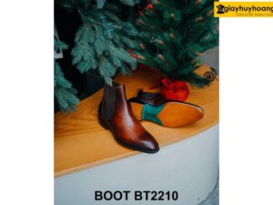 Giày da nam cổ cao chính hãng nam tính Chelsea Boot BT2210 003