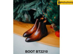Giày da nam cổ cao chính hãng nam tính Chelsea Boot BT2210 002