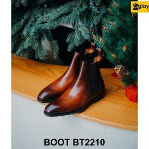 Giày da nam cổ cao chính hãng nam tính Chelsea Boot BT2210 002