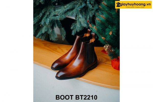 Giày da nam cổ cao chính hãng nam tính Chelsea Boot BT2210 002