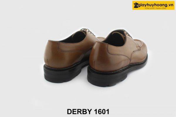 [Outlet size 43] Giày da nam công sở đế cao su Derby 1601 004