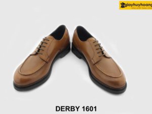 [Outlet size 43] Giày da nam công sở đế cao su Derby 1601 004