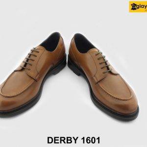 [Outlet size 43] Giày da nam công sở đế cao su Derby 1601 004