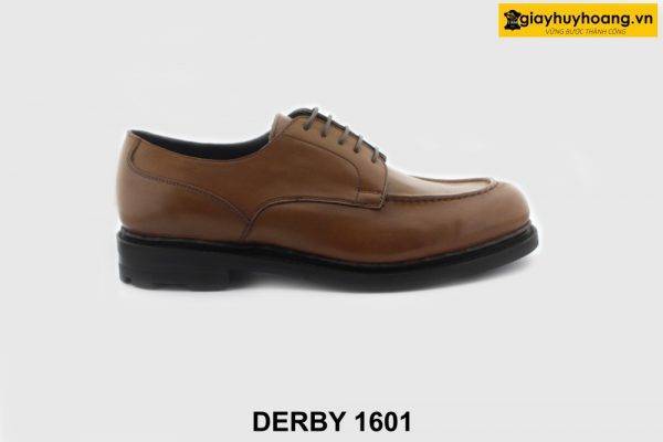 [Outlet size 43] Giày da nam công sở đế cao su Derby 1601 001