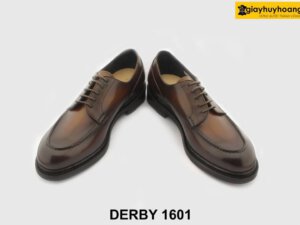 [Outlet size 41] Giày da nam nhuộm màu thủ công Derby 1601 004