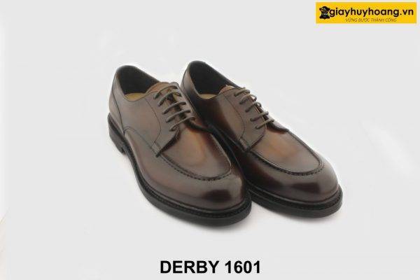 [Outlet size 41] Giày da nam nhuộm màu thủ công Derby 1601 003