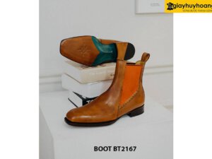 Giày da nam cổ cao đế da bò ChelseaBoot BT2167 005