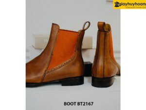Giày da nam cổ cao đế da bò ChelseaBoot BT2167 004