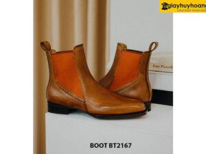 Giày da nam cổ cao đế da bò ChelseaBoot BT2167 003