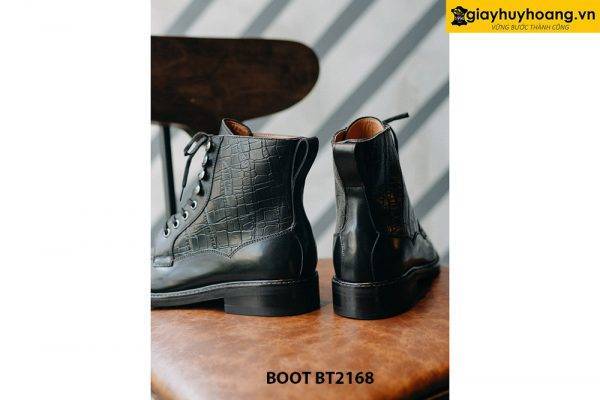Giày da nam cổ cao buộc dây mũi Derby Boot BT2168 003