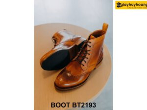 Giày da nam buộc dây đục lỗ Wingtips Boot BT2193 003