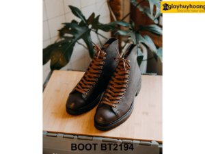 Giày da nam buộc dây thời trang Boot BT2194 001