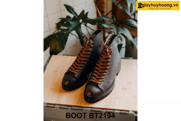 Giày da nam buộc dây thời trang Boot BT2194 001