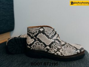 Giày da trăn nam cổ lửng độc đáo Chukka Boot BT2195 005