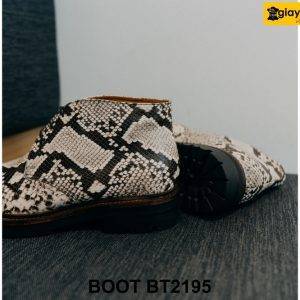 Giày da trăn nam cổ lửng độc đáo Chukka Boot BT2195 003