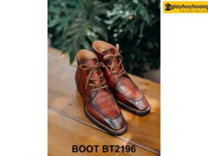 Giày da nam cổ lửng mũi vuông Chukka Boot BT2196 004