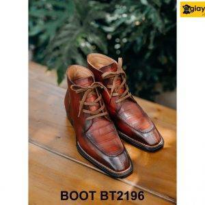 Giày da nam cổ lửng mũi vuông Chukka Boot BT2196 004