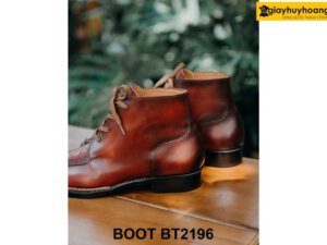 Giày da nam cổ lửng mũi vuông Chukka Boot BT2196 003