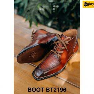 Giày da nam cổ lửng mũi vuông Chukka Boot BT2196 002