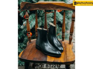Giày da cổ cao nam khóa kéo hàng hiệu Zip Boot BT2212 003