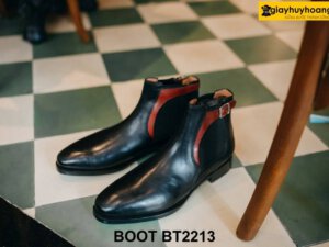 Giày boot thun cổ cao nam hàng hiệu Chelsea BT2213 001
