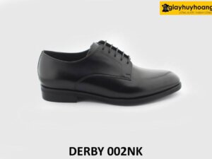 [Outlet] Giày da nam công sở đẹp màu đen Derby 002NK 001