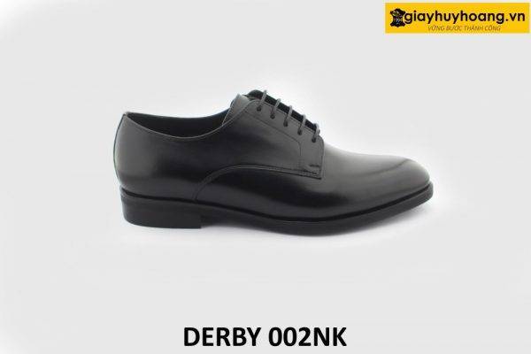 [Outlet] Giày da nam công sở đẹp màu đen Derby 002NK 001