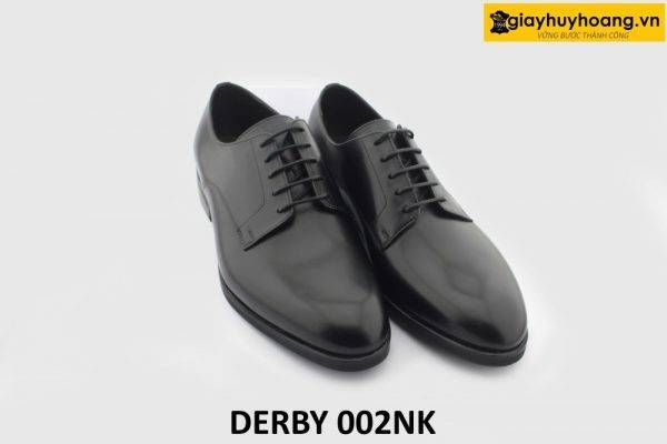 [Outlet] Giày da nam công sở đẹp màu đen Derby 002NK 005